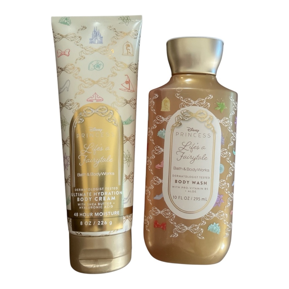 Bath & Body Works Disney Princess Life's a Fairytale Gold Body Wash & Body Cream